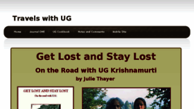 What Travelswithug.com website looked like in 2016 (8 years ago)