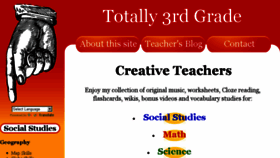 What Totally3rdgrade.com website looked like in 2016 (8 years ago)