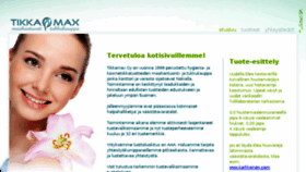 What Tikkamax.fi website looked like in 2016 (8 years ago)