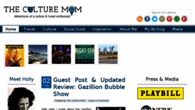 What Theculturemom.com website looked like in 2016 (7 years ago)