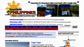 What Tourism-philippines.com website looked like in 2016 (7 years ago)