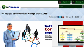 What Taxmanager.in website looked like in 2016 (8 years ago)