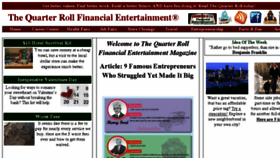 What Thequarterroll.com website looked like in 2016 (7 years ago)