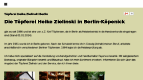 What Toepferei-zielinski.de website looked like in 2016 (7 years ago)