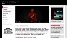 What Theater-schwerin.de website looked like in 2016 (8 years ago)