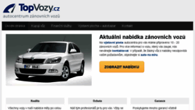 What Topvozy.cz website looked like in 2016 (7 years ago)