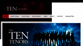 What Thetentenors.com website looked like in 2016 (8 years ago)