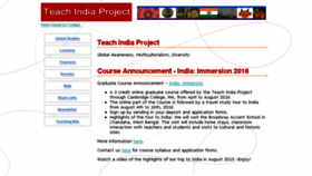 What Teachindiaproject.org website looked like in 2016 (8 years ago)