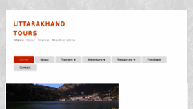 What Travel2uttarakhand.com website looked like in 2016 (7 years ago)
