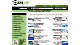 What Tolens.com website looked like in 2016 (7 years ago)