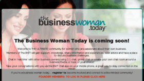 What Thebusinesswoman.today website looked like in 2016 (8 years ago)