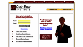 What Thecashflowinstitute.com website looked like in 2016 (7 years ago)