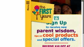 What Thefirstyears.com website looked like in 2016 (7 years ago)
