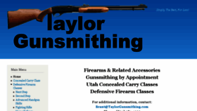What Taylorgunsmithing.com website looked like in 2016 (8 years ago)
