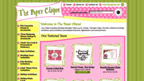 What Thepaperclique.com website looked like in 2016 (7 years ago)