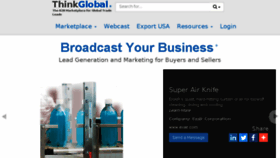 What Thinkglobal.com website looked like in 2016 (7 years ago)