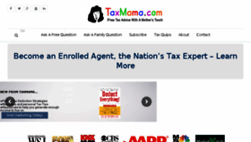 What Taxmama.com website looked like in 2016 (8 years ago)