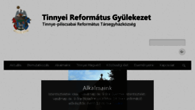 What Tinnyeireformatus.hu website looked like in 2016 (8 years ago)