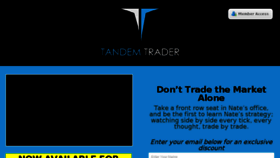 What Tandemtrader.com website looked like in 2016 (7 years ago)