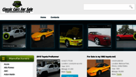 What Topclassicsforsale.com website looked like in 2016 (9 years ago)