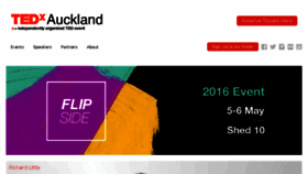 What Tedxauckland.com website looked like in 2016 (8 years ago)