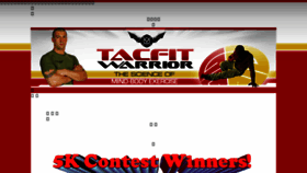 What Tacfitwarrior.com website looked like in 2016 (8 years ago)