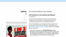 What Talkpress.de website looked like in 2016 (7 years ago)
