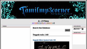 What Tamilmp3corner.blogspot.com website looked like in 2016 (7 years ago)