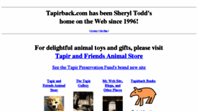 What Tapirback.com website looked like in 2016 (7 years ago)