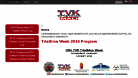 What Tvkmalitriatlon.hu website looked like in 2016 (8 years ago)