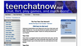 What Teenchatnow.net website looked like in 2016 (7 years ago)