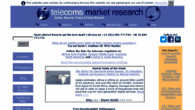 What Telecomsmarketresearch.com website looked like in 2016 (7 years ago)