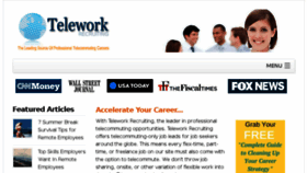 What Teleworkrecruiting.com website looked like in 2016 (7 years ago)