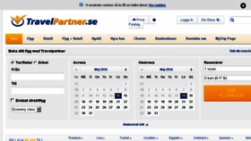 What Travelpartner.se website looked like in 2016 (7 years ago)