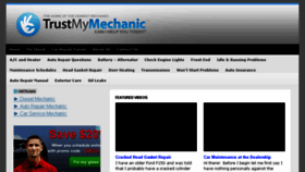 What Trustmymechanic.com website looked like in 2016 (7 years ago)