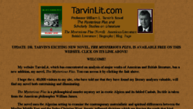 What Tarvinlit.com website looked like in 2016 (7 years ago)