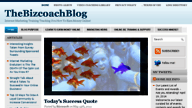 What Thebizcoachblog.com website looked like in 2016 (7 years ago)