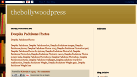 What Thebollywoodpress.blogspot.com website looked like in 2016 (8 years ago)