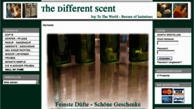 What Thedifferentscent.de website looked like in 2016 (8 years ago)
