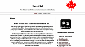 What Theehlist.com website looked like in 2016 (7 years ago)
