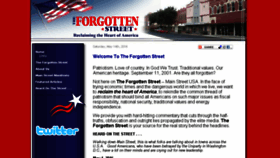 What Theforgottenstreet.com website looked like in 2016 (8 years ago)