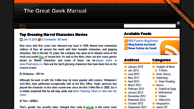 What Thegreatgeekmanual.com website looked like in 2016 (7 years ago)