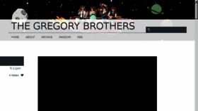 What Thegregorybrothers.com website looked like in 2016 (8 years ago)