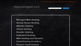 What Thehostingnet.com website looked like in 2016 (7 years ago)