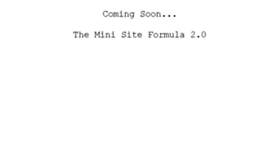 What Theminisiteformula.com website looked like in 2016 (7 years ago)
