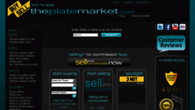 What Theplatemarket.com website looked like in 2016 (7 years ago)