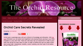 What Theorchidresource.com website looked like in 2016 (7 years ago)