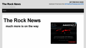 What Therocknews.com website looked like in 2016 (7 years ago)