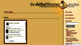 What Theshiftedlibrarian.com website looked like in 2016 (7 years ago)