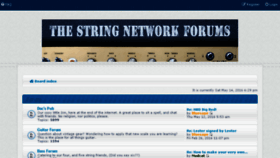 What Thestringnetwork.com website looked like in 2016 (7 years ago)